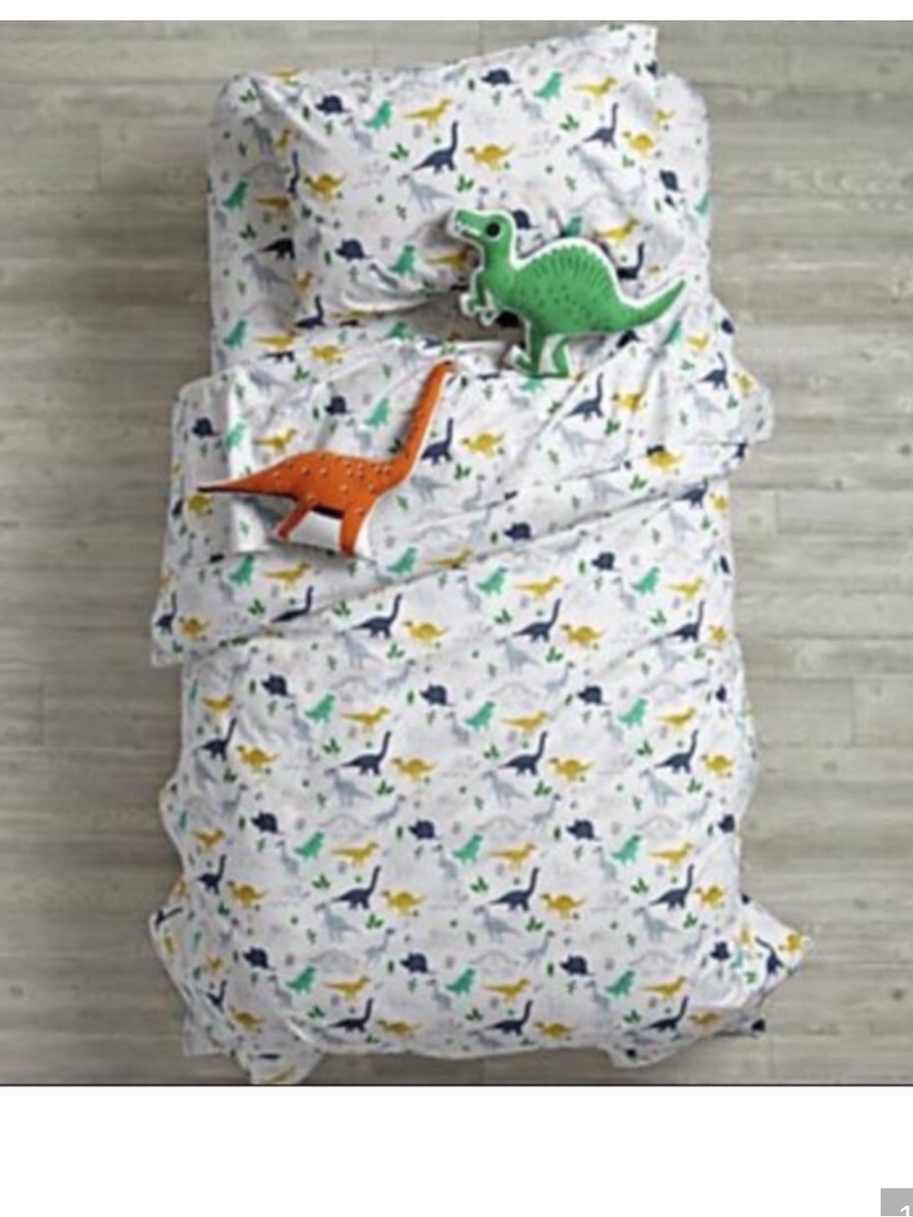 Crate and Kids  organic - Retro Reptile Twin Sheet Set